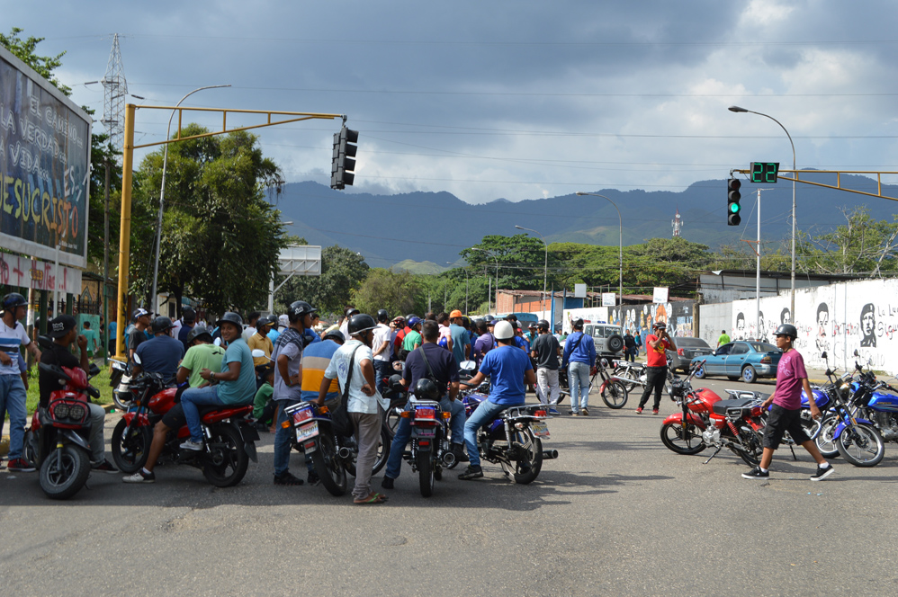 motorizados protestaron