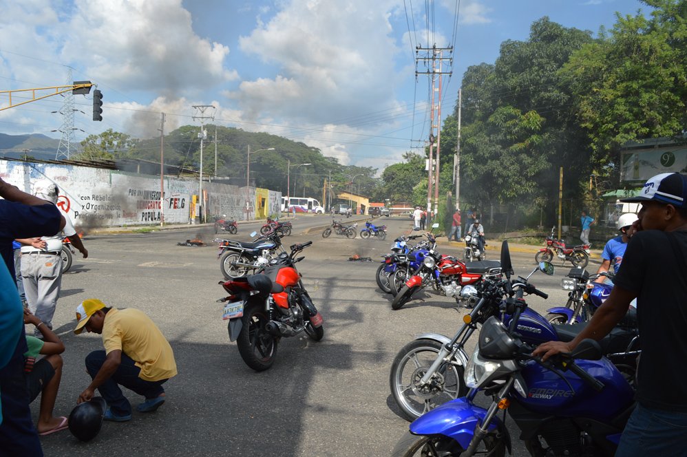 motorizados protestaron