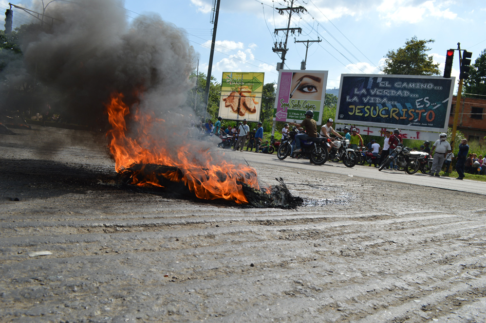 motorizados protestaron