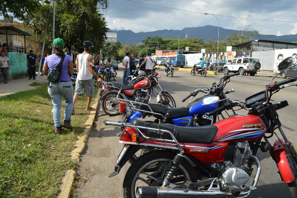 motorizados protestaron