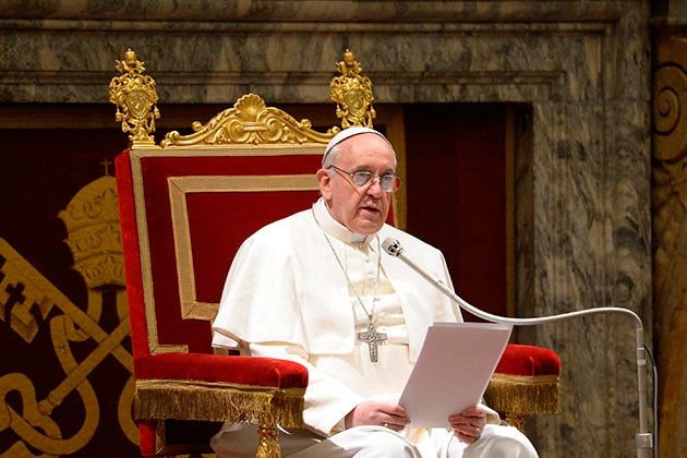 Papa Francisco pidió a países del G20 que ayuden a los pobres
