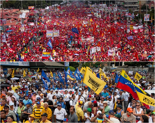 Chavismo y oposición recorrerán este jueves las calles de Caracas para defender sus ideales
