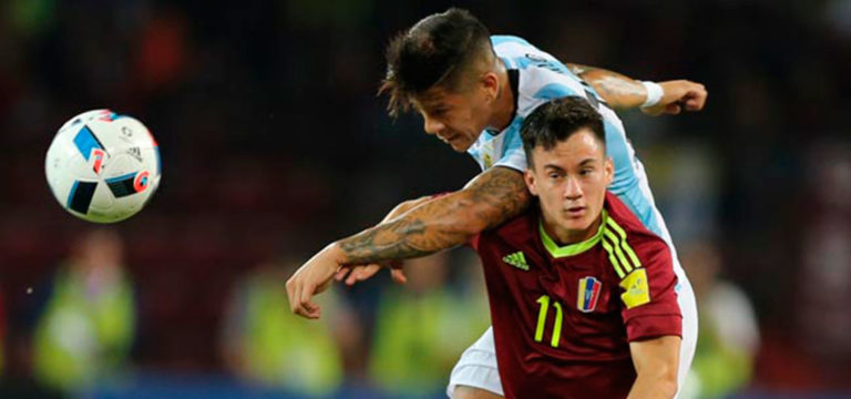 Encuentro entre Venezuela y Argentina quedó con un marcador 2-2