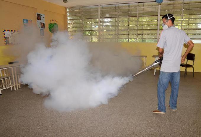 Fumigación escuelas