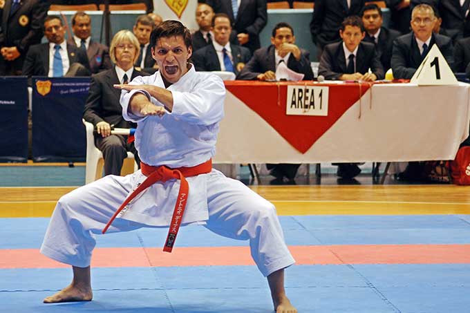 Antonio Díaz se prepara para el Mundial de Karate Do en Austria