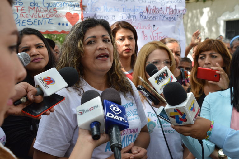 Maritza Sanabria repudió agresiones contra canciller Delcy Rodríguez
