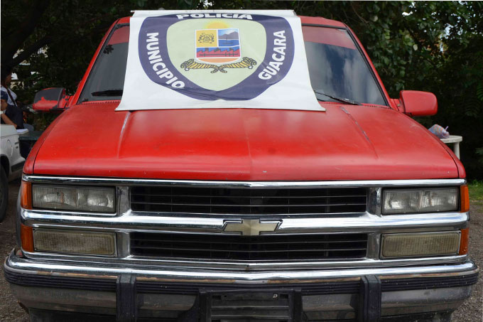 PoliGuacara recuperó vehículo abandonado en el sector Ojo de Agua