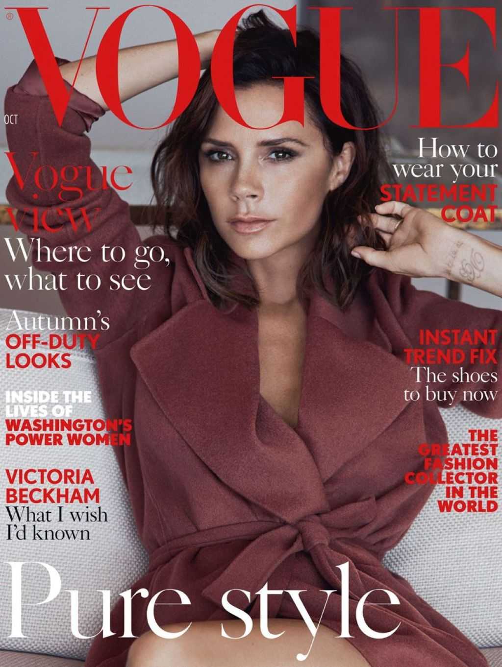 Victoria Beckham posó para Vogue Magazine