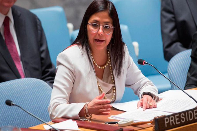 Rodríguez criticó papel de la ONU frente a acciones injerencistas