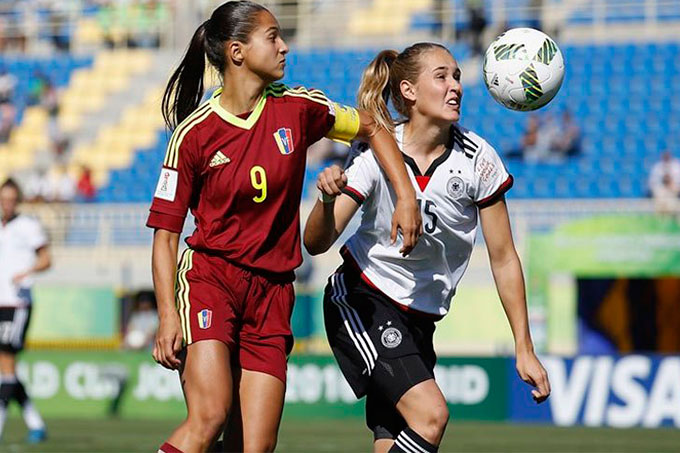 Vinotinto femenina Sub 17 cayó en su debut 2-1 ante Alemania en Jordania