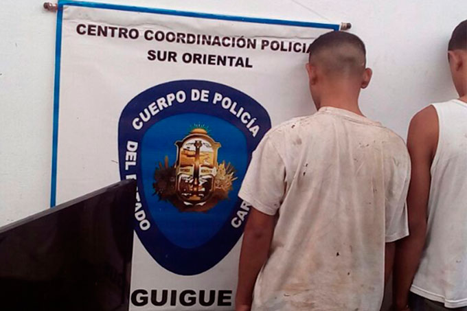 PoliCarabobo aprehendió 6 personas  por presunto robo