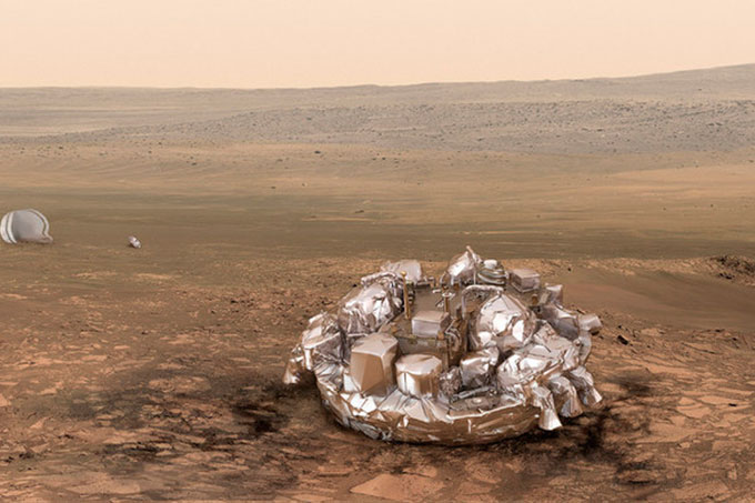  La misión ExoMars logró aterrizar en Marte 