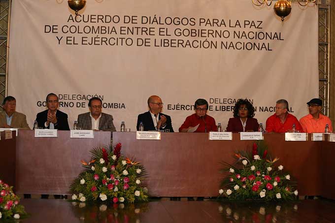 Gobierno colombiano y ELN iniciarán negociaciones el 27 de octubre