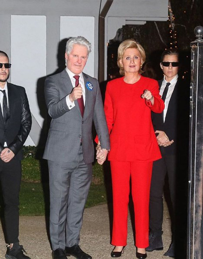 Katy Perry disfraz de Hillary Clinton