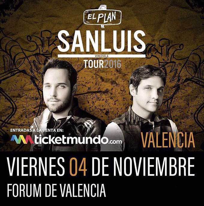 ¡Imperdible! SanLuis enamorará a Valencia el 4 de noviembre