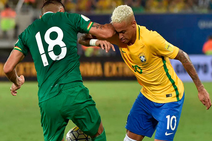 El boliviano Duk  justificó la cortada que le hizo a Neymar