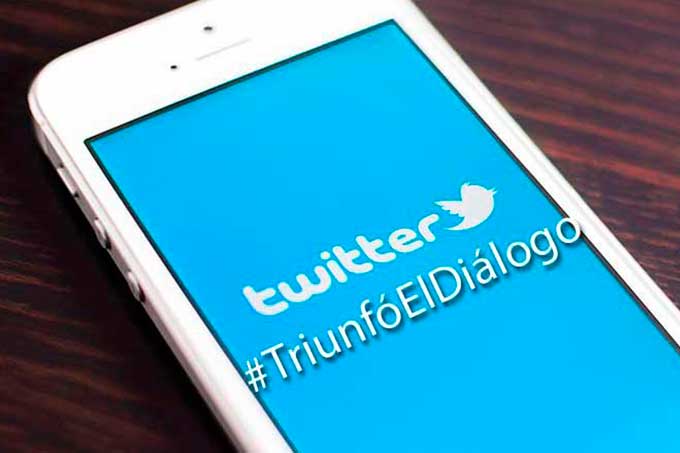 Tuiteros posicionaron la etiqueta #TriunfóElDiálogo