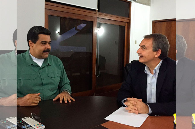 Maduro se reunió con Zapatero para continuar proceso de diálogo