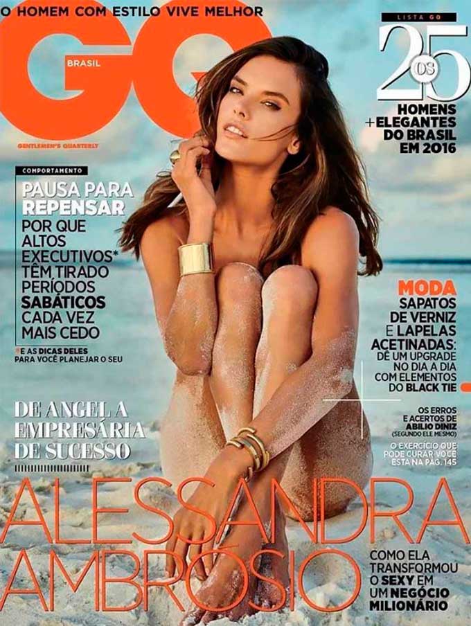 En fotos: Alessandra Ambrosio posó sin nada de ropa para GQ Brasil