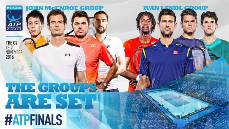¡Torneo ATP! Estos son los grupos del Masters de Londres 2016