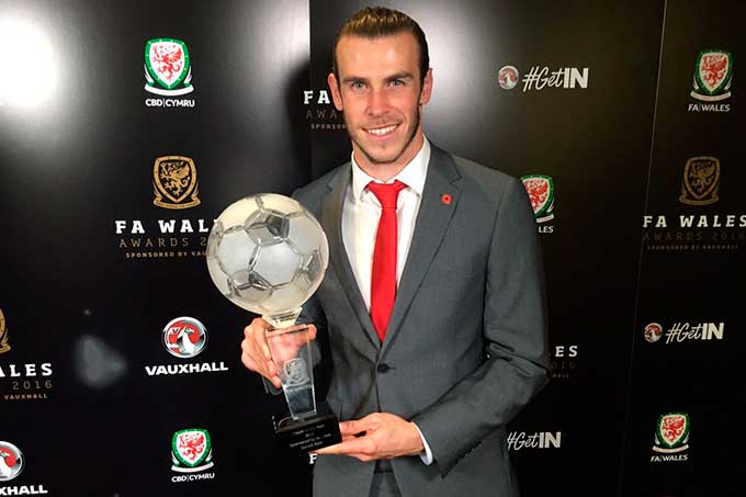 Gareth Bale fue elegido mejor jugador galés del año