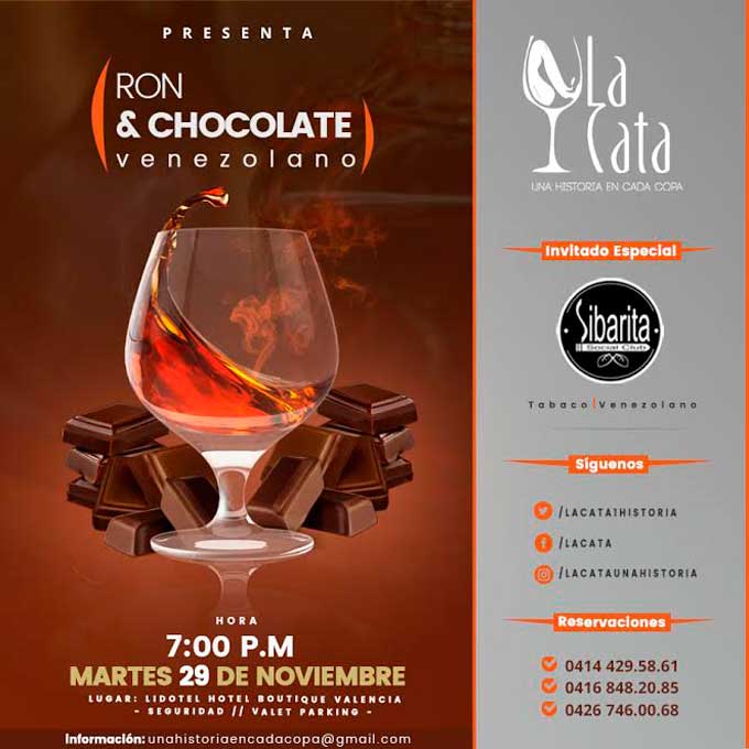La Cata llega una vez más a Valencia con «Ron & chocolate venezolano»