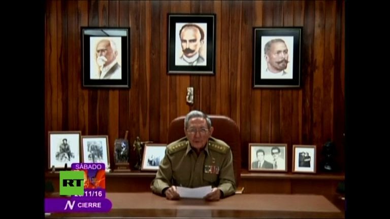 En video: ¡Histórico! Así anunció Raúl Castro la muerte de Fidel