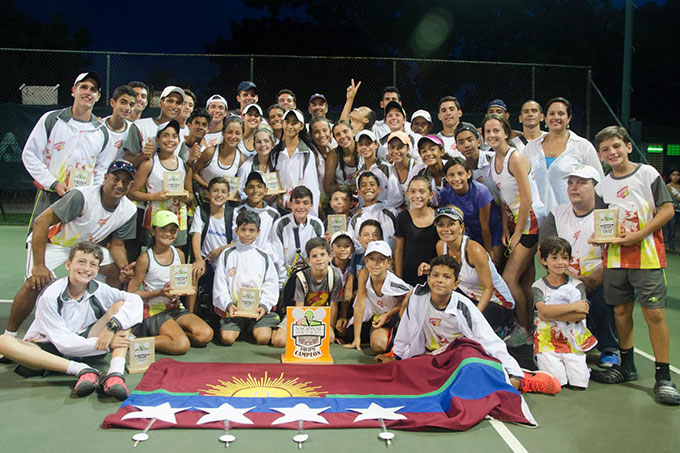 Carabobo quedó campeón del Torneo Nacional de Tenis por Equipos
