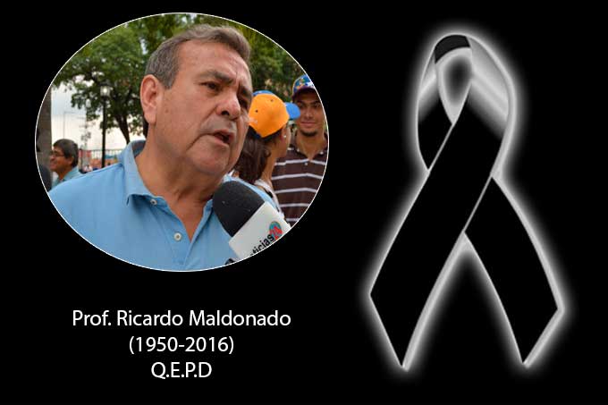 Noticias24 Carabobo lamenta pérdida física del profesor Ricardo Maldonado