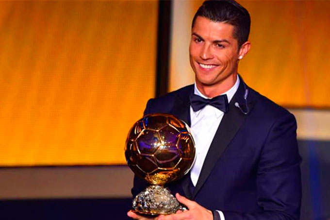 ¡Lo logró! Cristiano Ronaldo ganó su cuarto Balón de Oro