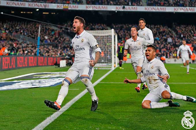 Sergio Ramos salvó al Real Madrid en el duelo del Clásico