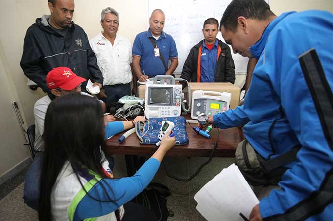 Gobierno regional capacita personal de ambulancia de la secretaría de salud en Aragua