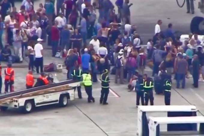 Publican primer video del tiroteo en el aeropuerto de Florida