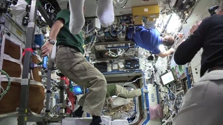 En video: astronautas realizaron el «Mannequin Challenge» en el espacio
