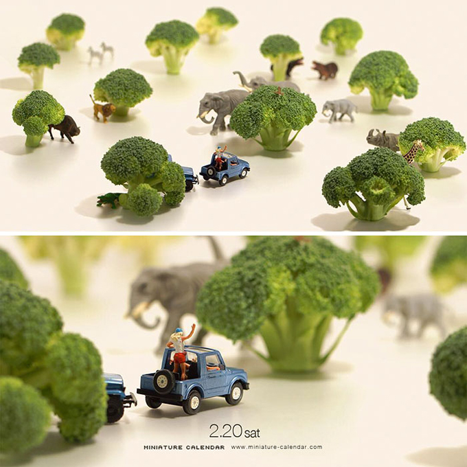  Mundo miniatura de dioramas