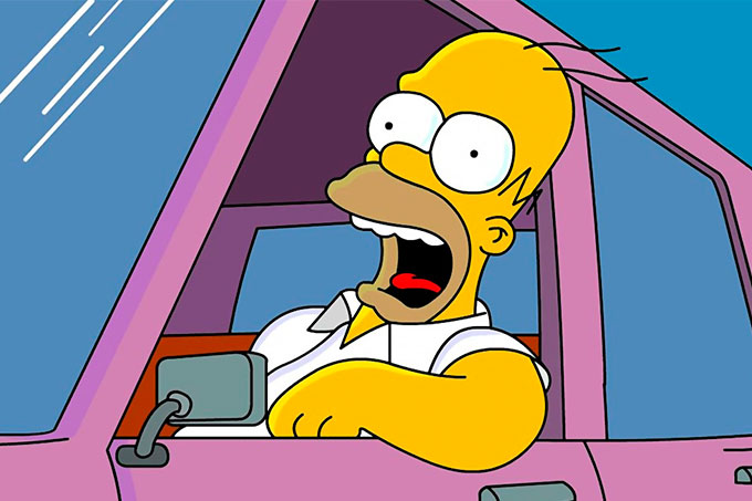 ¡Entérate! Revelan el modelo del auto de Homero Simpson