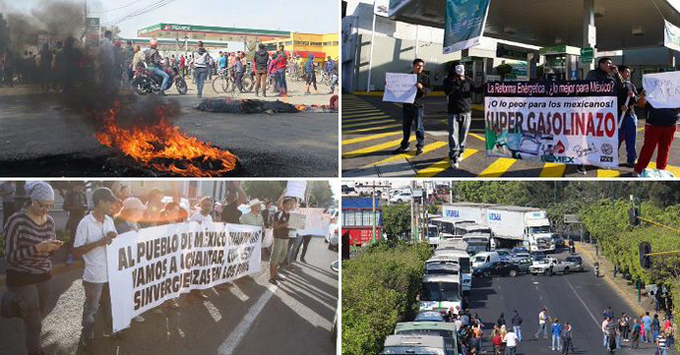 Manifestaciones en México dejan 3 muertos y cientos de heridos