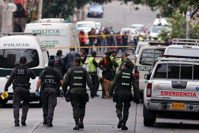 Explosión en Bogotá: cámara de seguridad captura momento del estallido (+video)