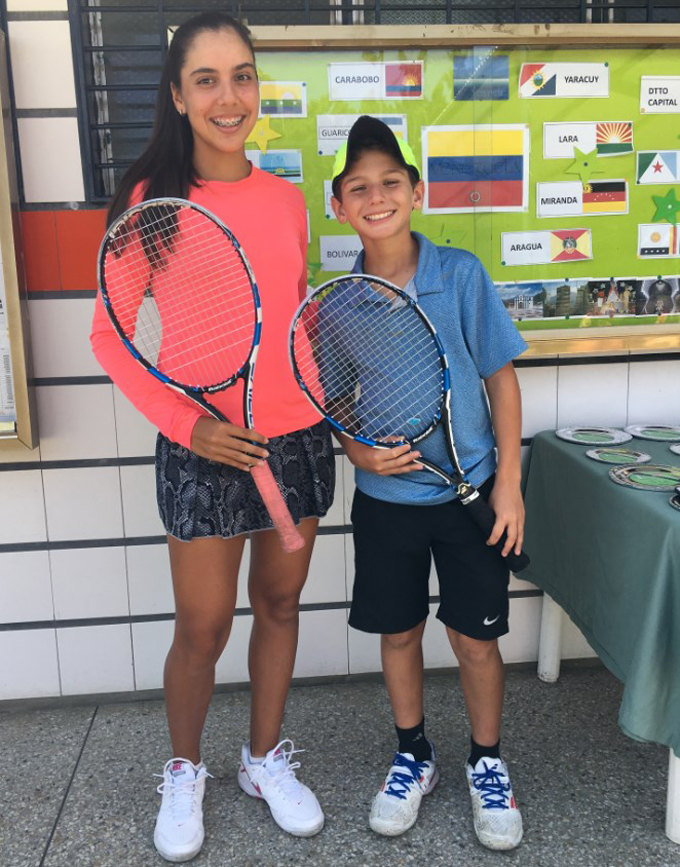Carabobeños destacaron en Primer Torneo Nacional de Tenis 2017
