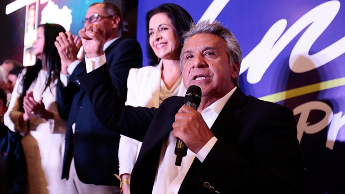 Lenín Moreno ganó comicios presidenciales de Ecuador, según primeros resultados