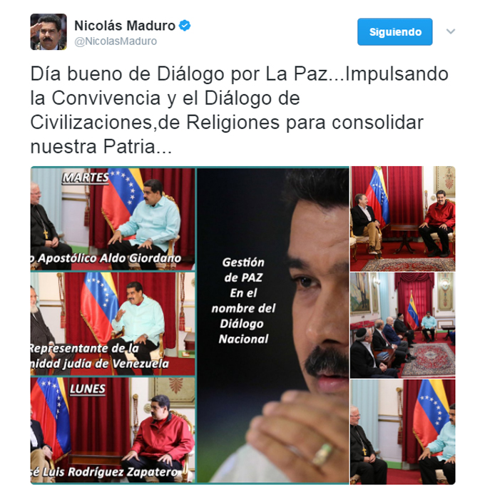 Maduro ratificó compromiso