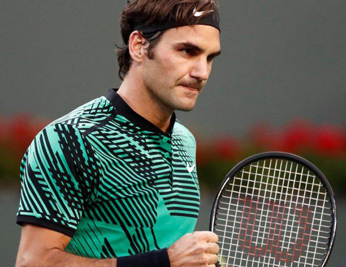 Federer sigue firme en Miami tras vencer a Del Potro