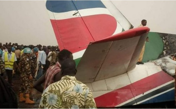 Accidente aéreo en Sudán del Sur dejó más de 10 personas heridas (+fotos)