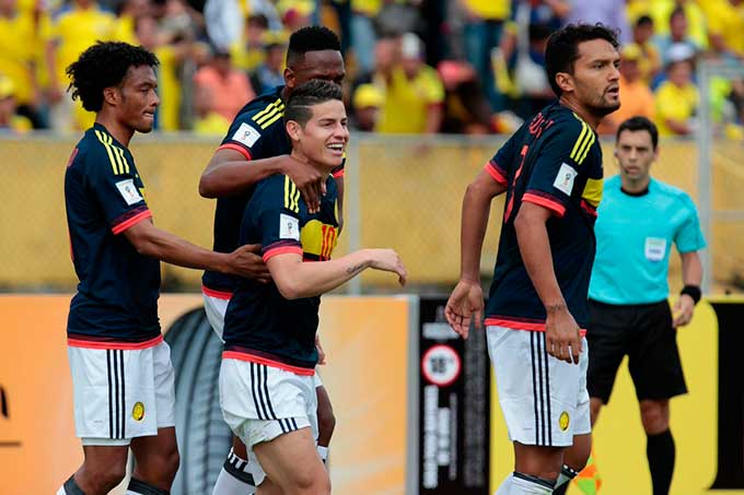 James le puso picante a las eliminatorias sudamericanas ante Ecuador