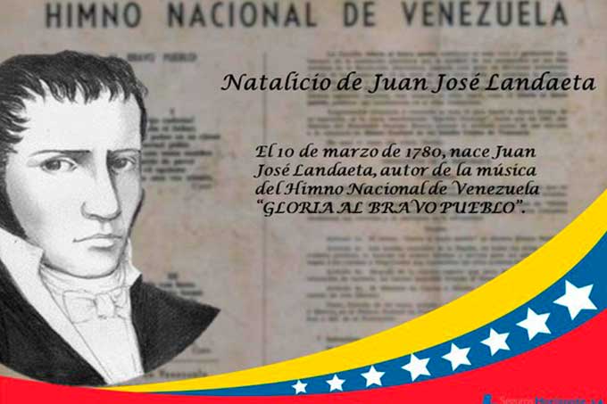 Efeméride: tal día como hoy nació en Caracas Juan José Landaeta