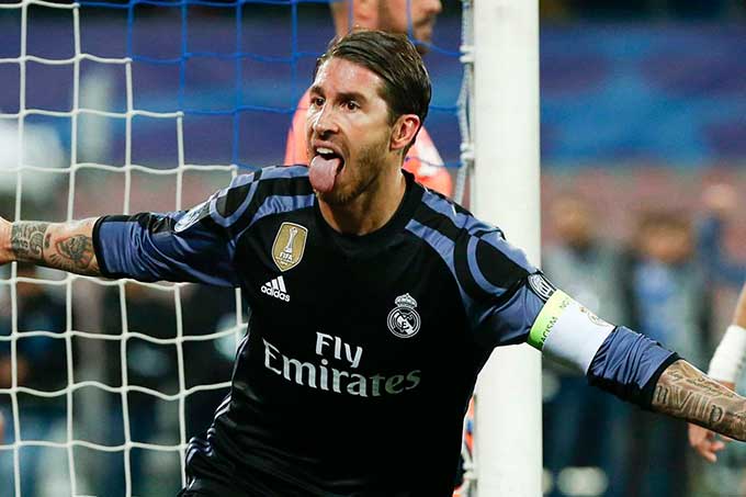Sergio Ramos llevó al Real Madrid a cuartos de final de la Champions