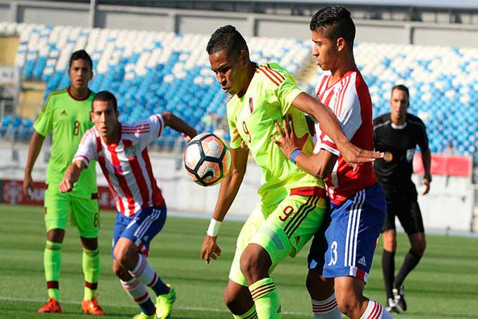 Vinotinto sub-17 tropezó ante Paraguay en el Sudamericano