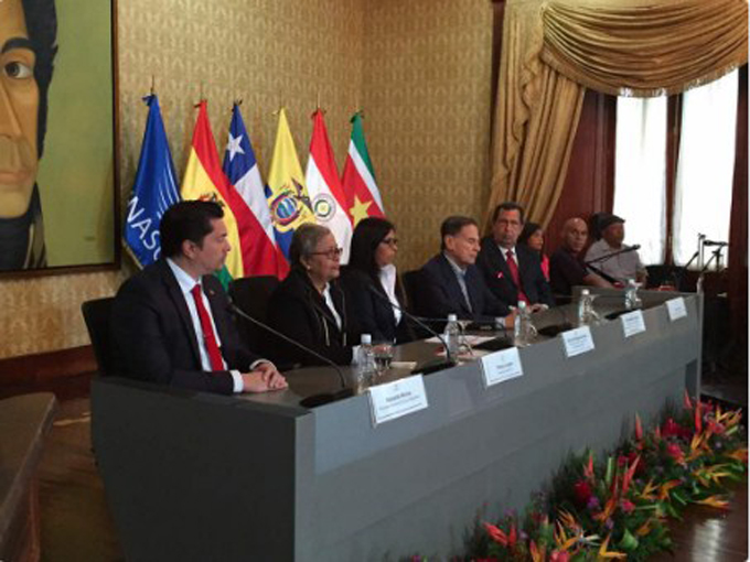 Venezuela entregó presidencia pro témpore de Unasur