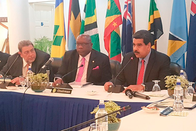 Presidente Maduro agradeció apoyo de países caribeños en el diálogo