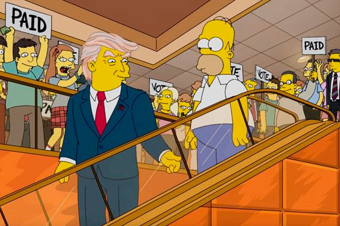 ¡La burla! Los Simpson volvieron a meterse con Donald Trump